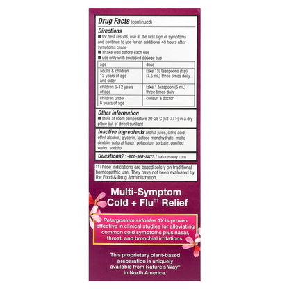 Nature's Way, Umcka®, Cold + Flu Relief, Ages 6+, Berry, 4 fl oz (120 ml)