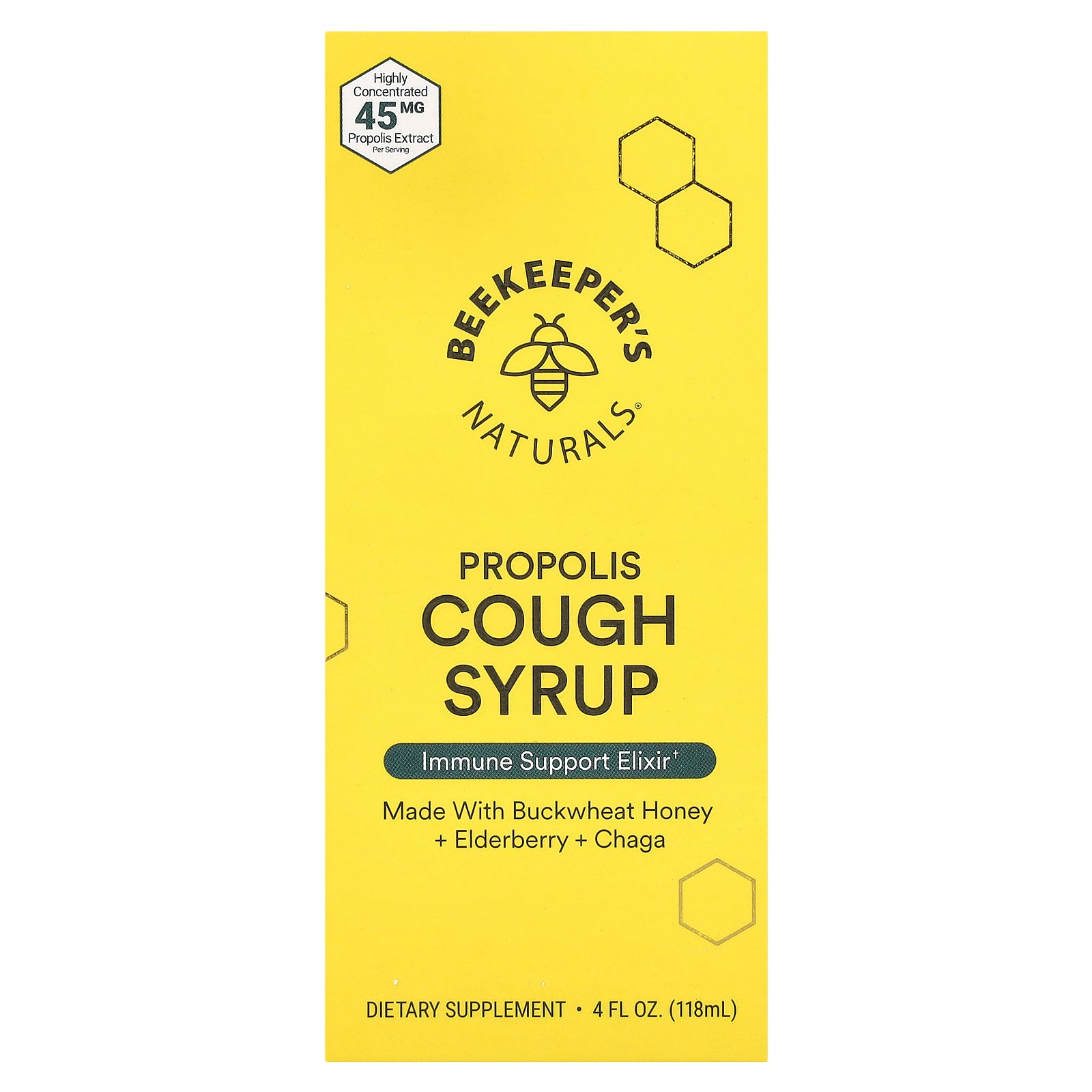 Beekeeper's Naturals, Propolis Cough Syrup, 4 fl oz (118 ml)
