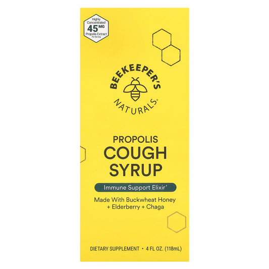 Beekeeper's Naturals, Propolis Cough Syrup, 4 fl oz (118 ml)