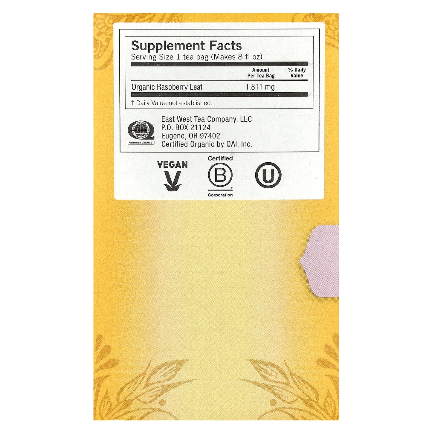 Yogi Tea, Raspberry Leaf, Caffeine Free, 16 Tea Bags, 1.02 oz (29 g)