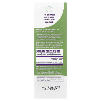 Life-flo, Liquid Iodine Plus, Natural Orange, 2 fl oz (59 ml)