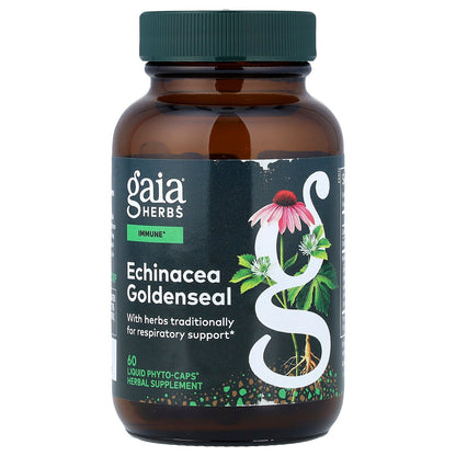 Gaia Herbs, Echinacea Goldenseal, 60 Liquid Phyto-Caps®