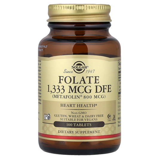 Solgar, Folate, 1,333 mcg DFE, 100 Tablets