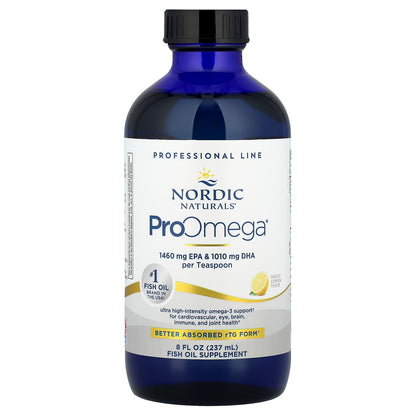 Nordic Naturals, ProOmega®, Lemon, 2,840 mg, 8 fl oz (237 ml)