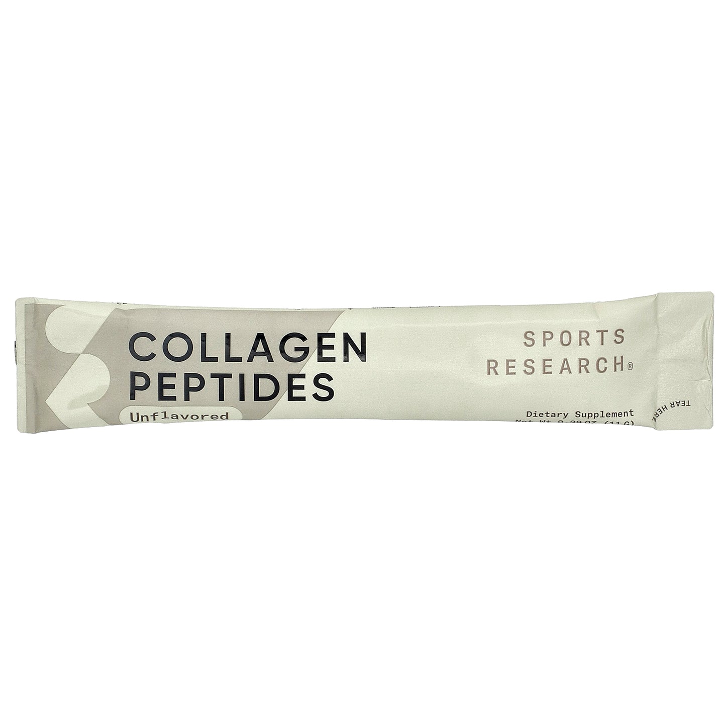 Sports Research, Collagen Peptides, Unflavored, 20 Single Packets, 0.39 oz (11 g) Each