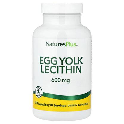 NaturesPlus, Egg Yolk Lecithin, 180 Capsules (300 mg Per capsule)