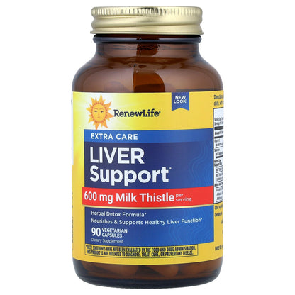 Renew Life, Liver Support, 90 Vegetarian Capsules