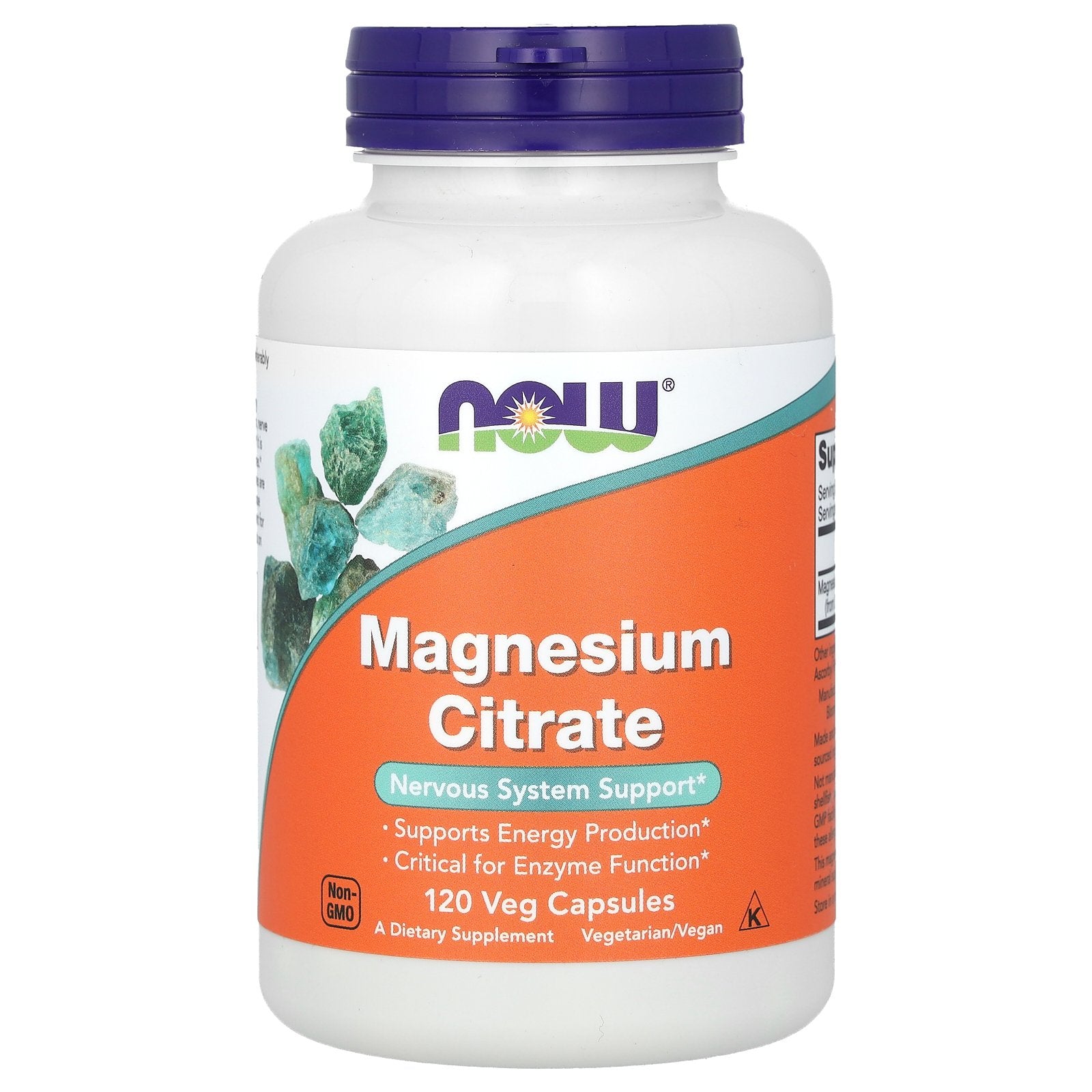 NOW Foods, Magnesium Citrate, 120 Veg Capsules (133 mg per Capsule)