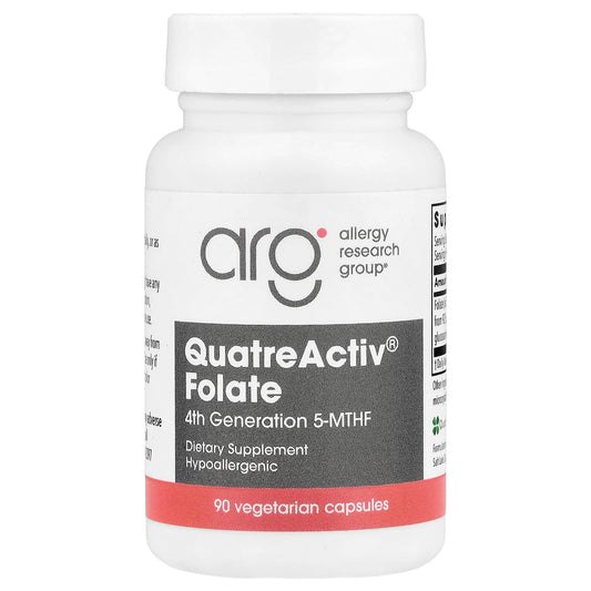 Allergy Research Group, QuatreActiv® Folate, 90 Vegetarian Capsules (833 mcg per Capsule)