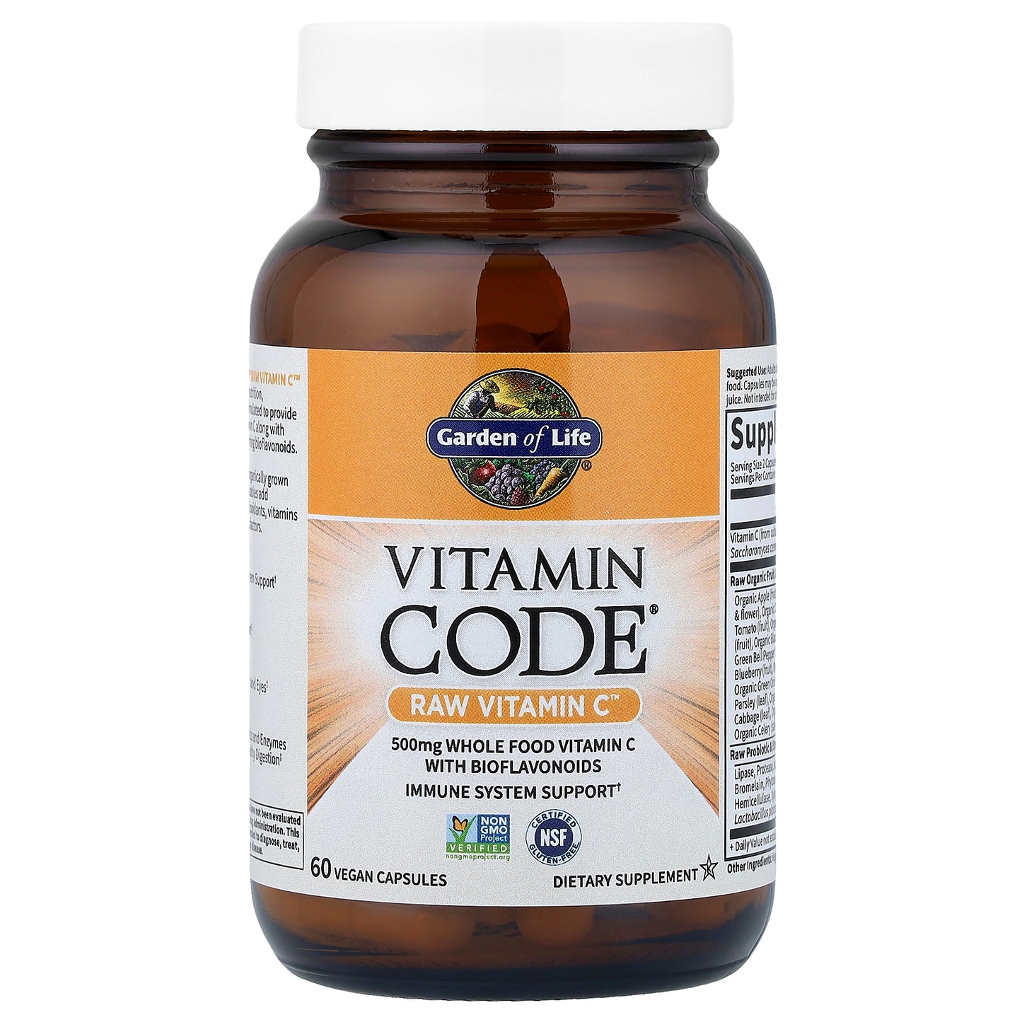 Garden of Life, Vitamin Code®, RAW Vitamin C™, 60 Vegan Capsules