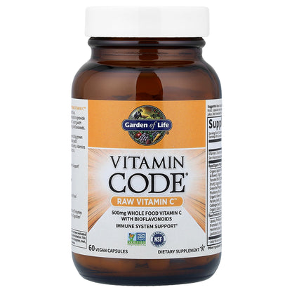 Garden of Life, Vitamin Code®, RAW Vitamin C™, 60 Vegan Capsules