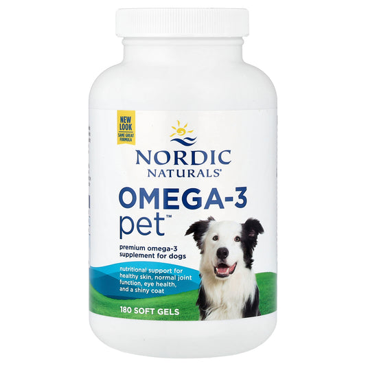 Nordic Naturals, Omega-3 Pet™, For Dogs, 180 Soft Gels