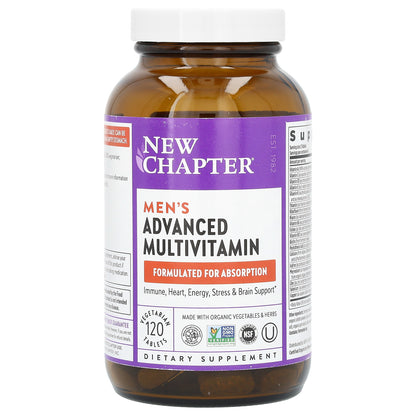 New Chapter, Men's Advanced Multivitamin, 120 Vegetarian Tablets