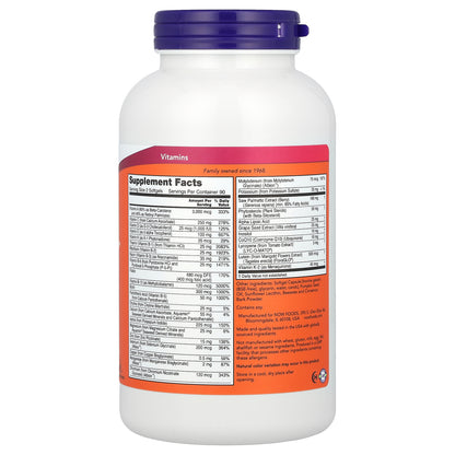 NOW Foods, ADAM™, Superior Men's Multi, 180 Softgels