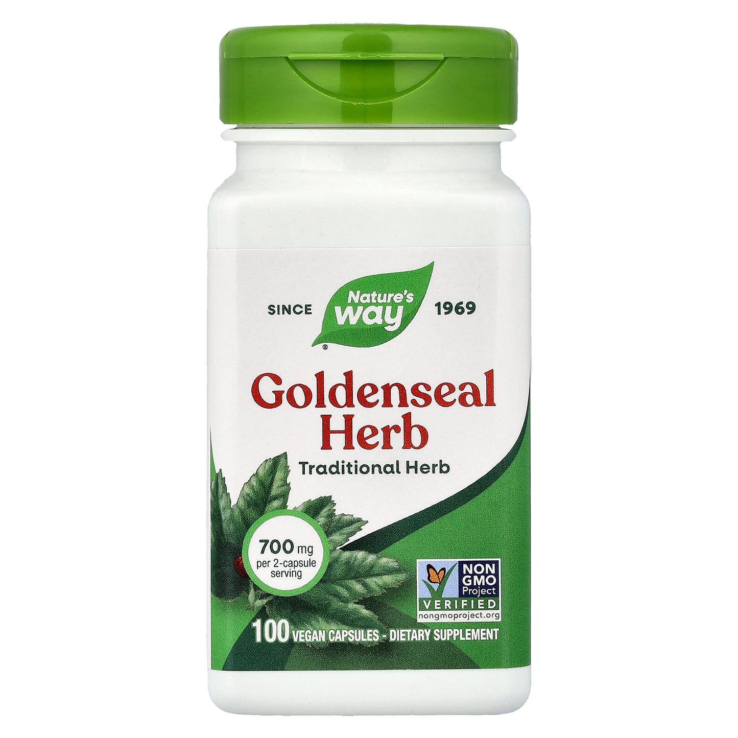 Nature's Way, Goldenseal Herb, 100 Vegan Capsules (350 mg per Capsule)