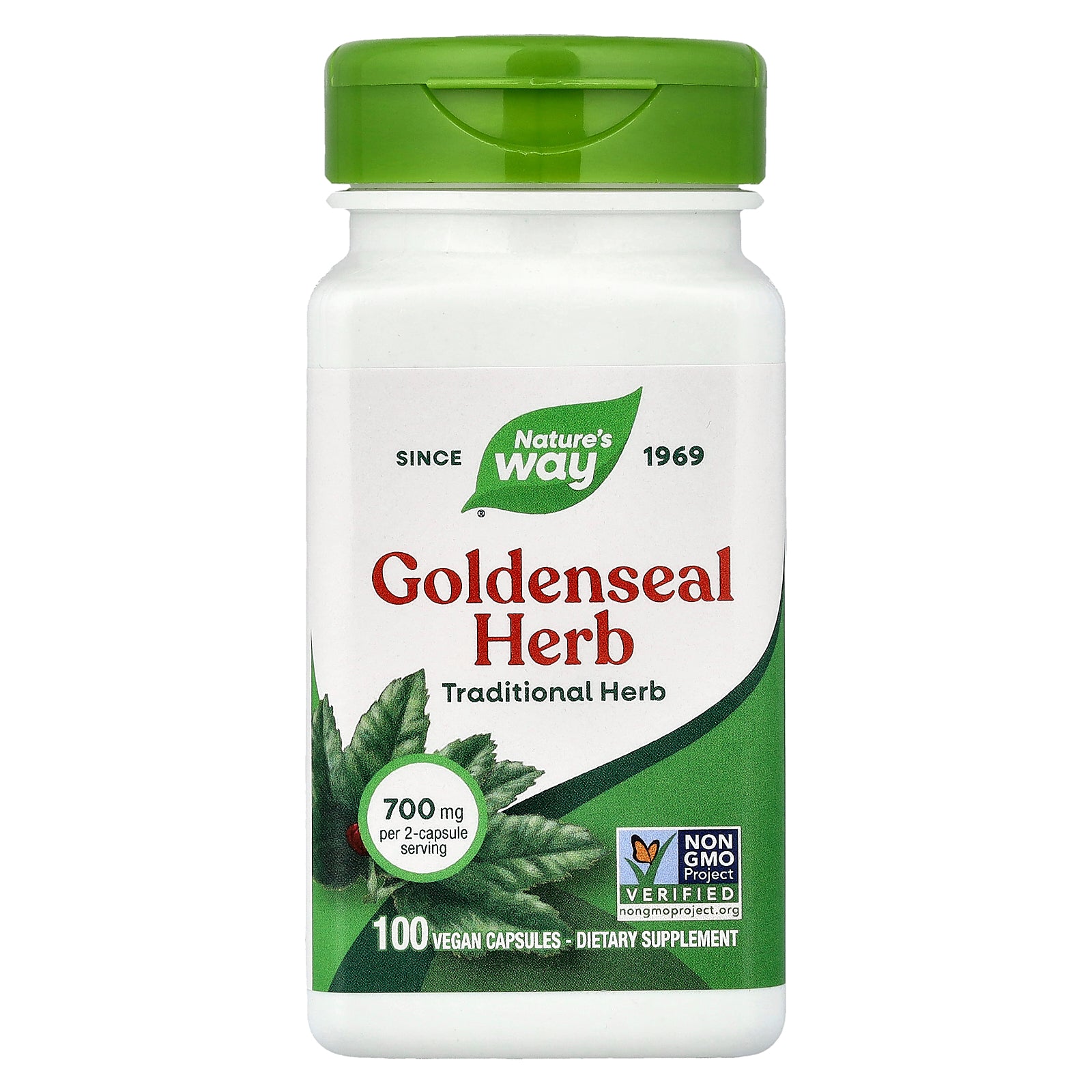 Nature's Way, Goldenseal Herb, 100 Vegan Capsules (350 mg per Capsule)