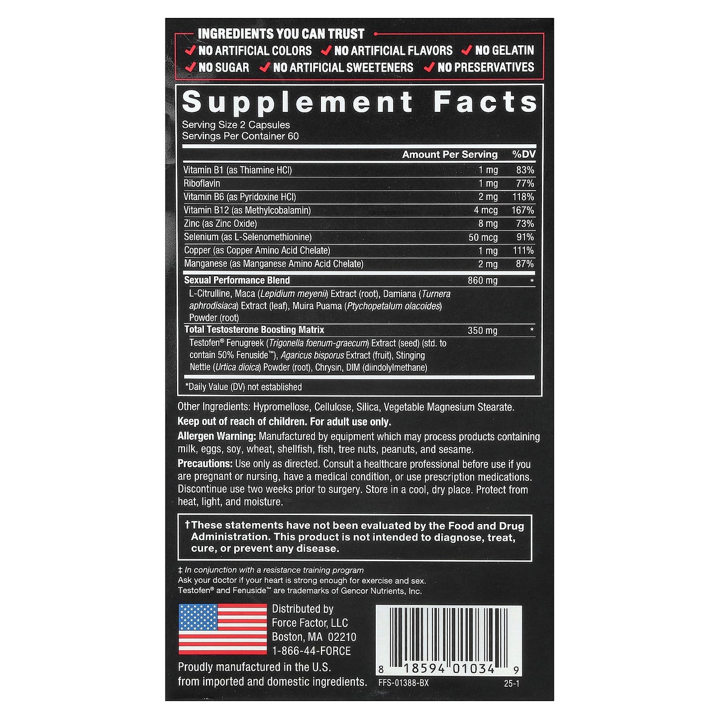 Force Factor, Test X180 Alpha®, 120 Capsules