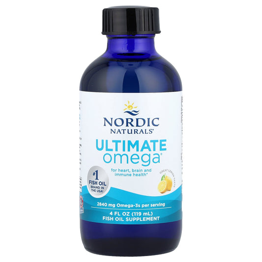 Nordic Naturals, Ultimate Omega®, Lemon, 4 fl oz (119 ml)