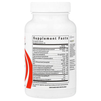 Seeking Health, Multivitamin One Sensitive, 45 Capsules