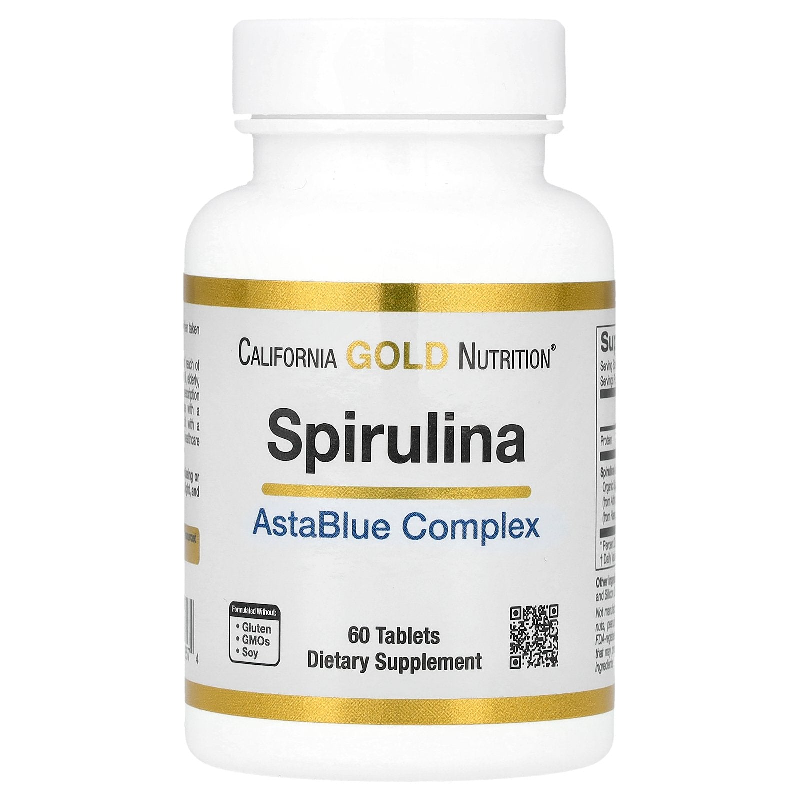 California Gold Nutrition, Spirulina AstaBlue Complex, 60 Tablets