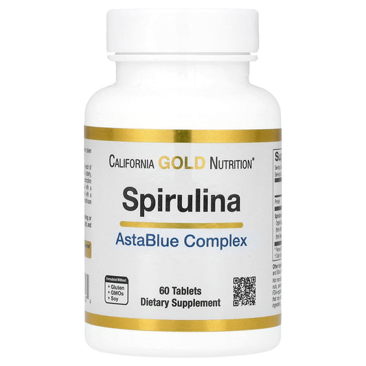 California Gold Nutrition, Spirulina AstaBlue Complex, 60 Tablets