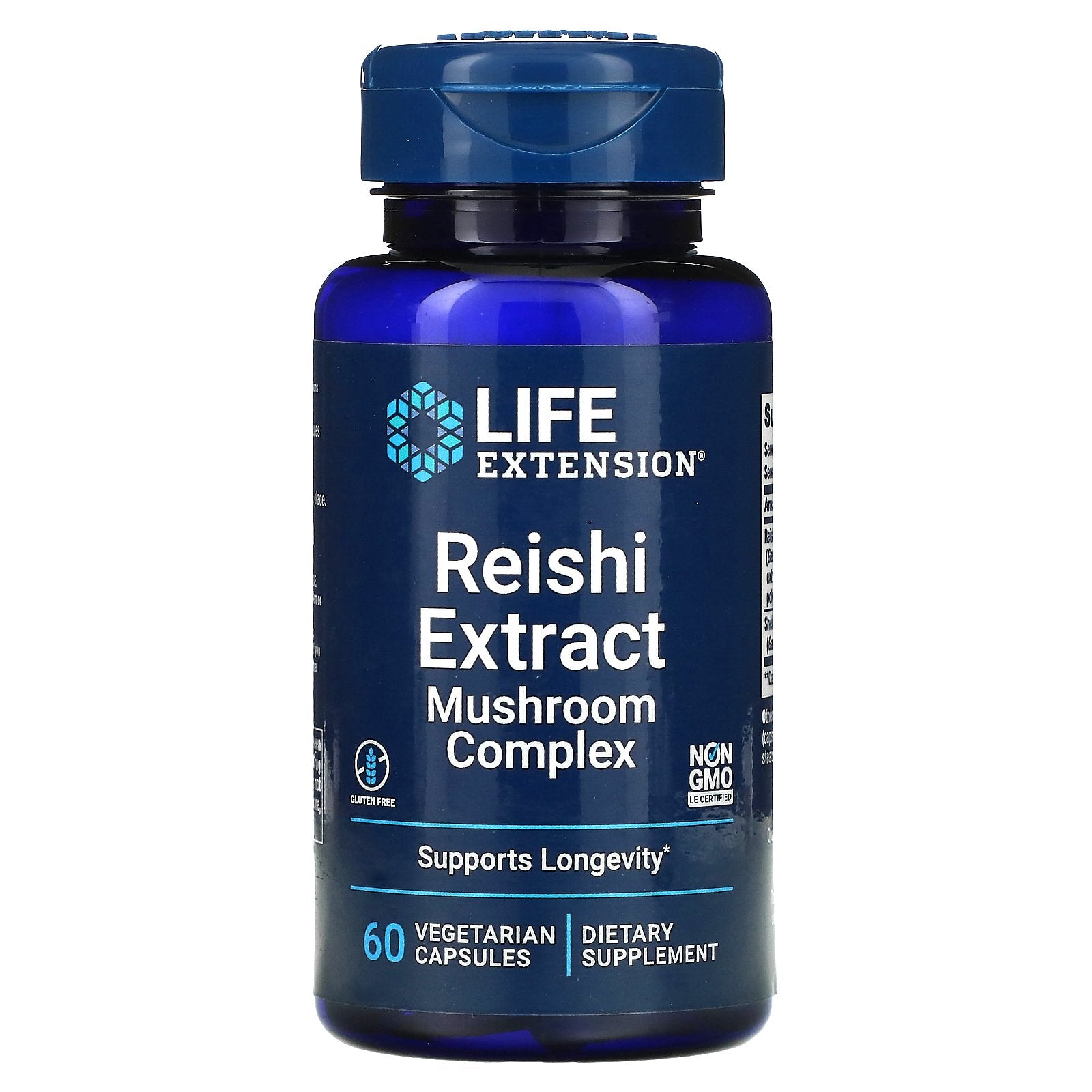 Life Extension, Reishi Extract Mushroom Complex, 60 Vegetarian Capsules