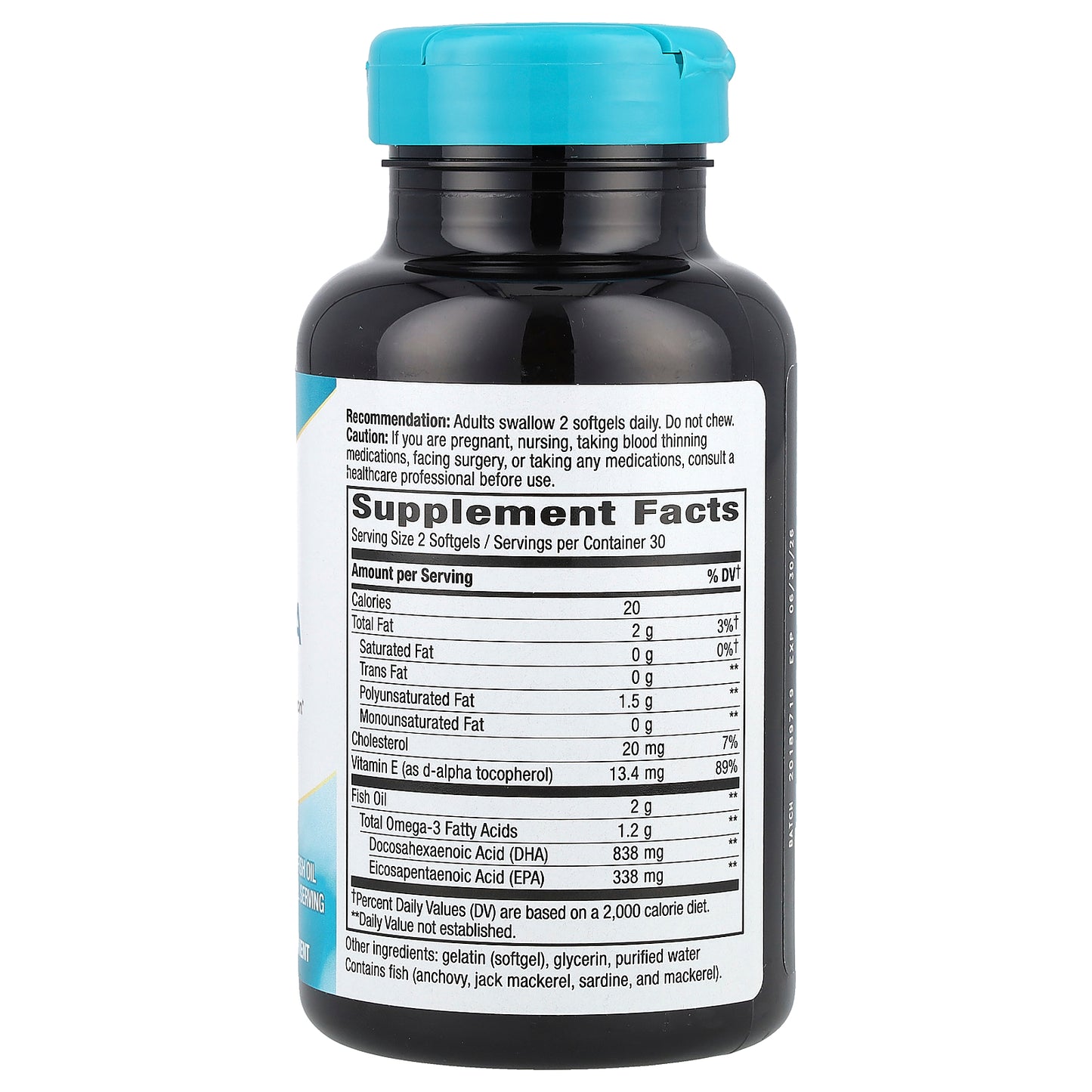 Nature's Way, Mega-DHA Premium Fish Oil, 60 Softgels