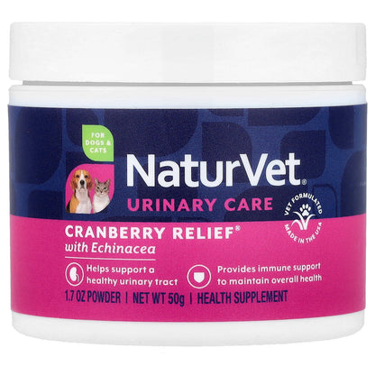 NaturVet, Cranberry Relief® with Echinacea, For Dogs & Cats, 1.7 oz (50 g)