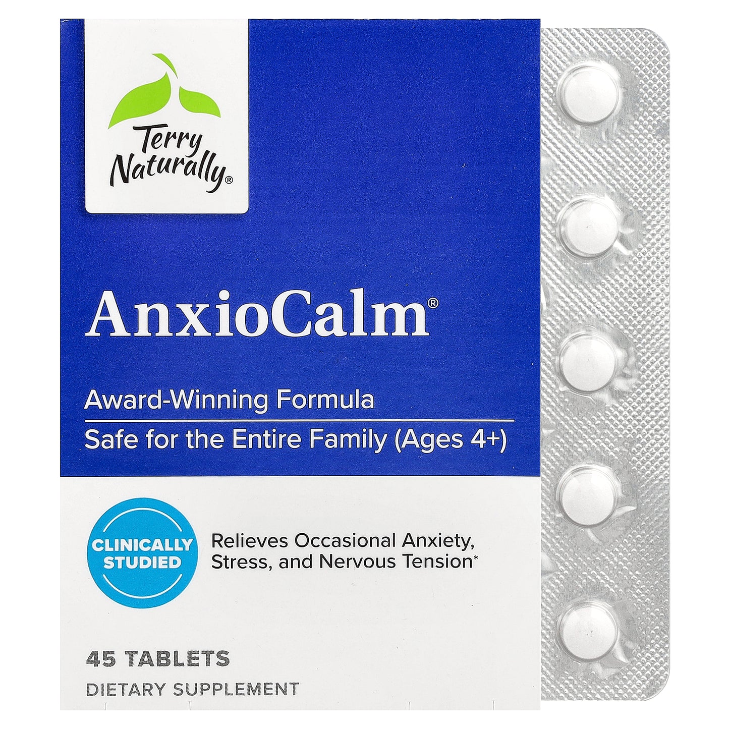 Terry Naturally, AnxioCalm®, 45 Tablets