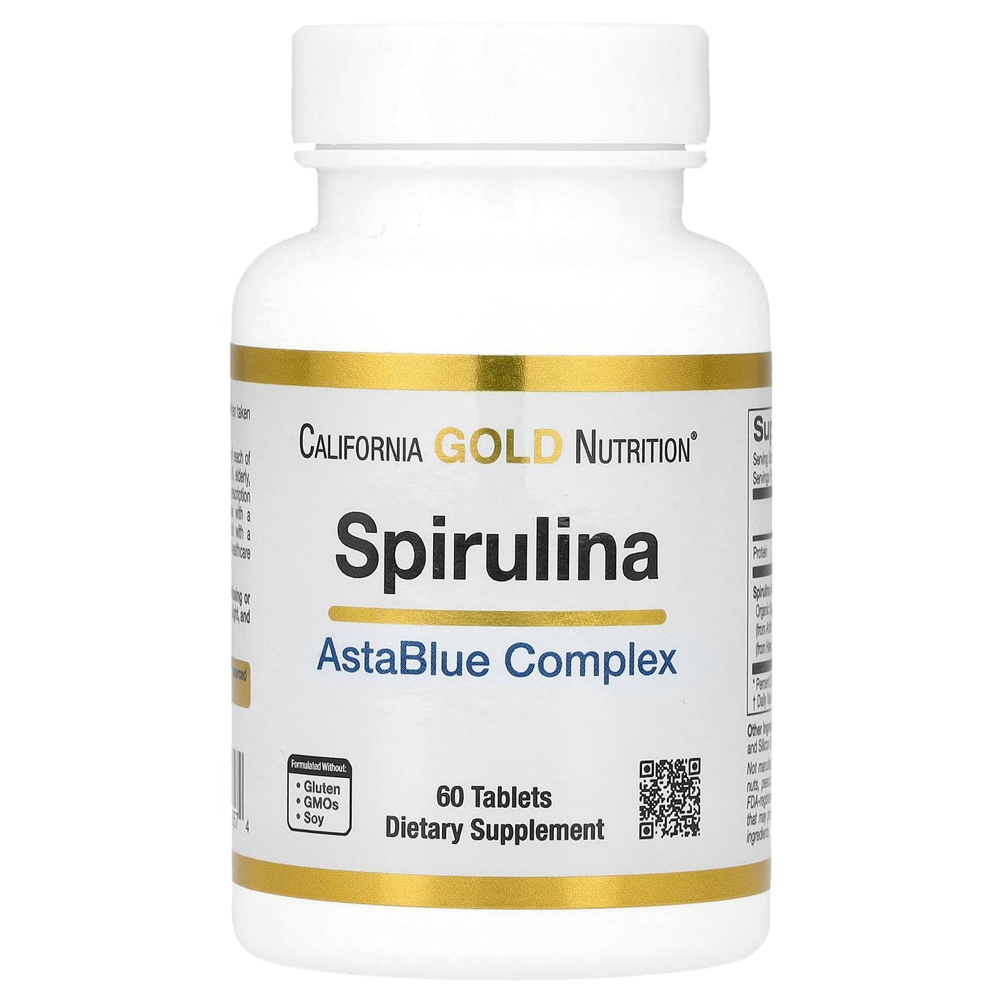California Gold Nutrition, Spirulina, Organic AstaBlue Complex Blend, 60 Tablets