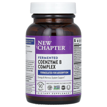 New Chapter, Fermented Coenzyme B Complex, 90 Vegetarian Tablets