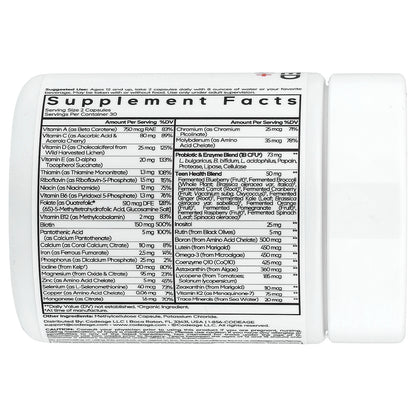 Codeage, Teen Fermented Multivitamin+, 60 Vegetable Capsules