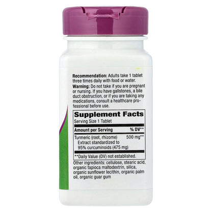Nature's Way, Turmeric, 500 mg, 60 Vegan Tablets