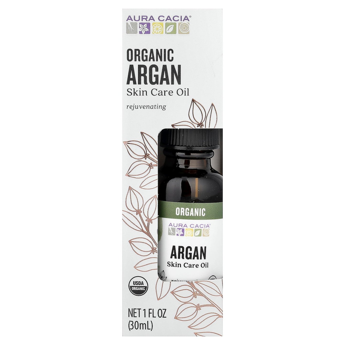 Aura Cacia, Skin Care Oil, Organic Argan, 1 fl oz (30 ml)