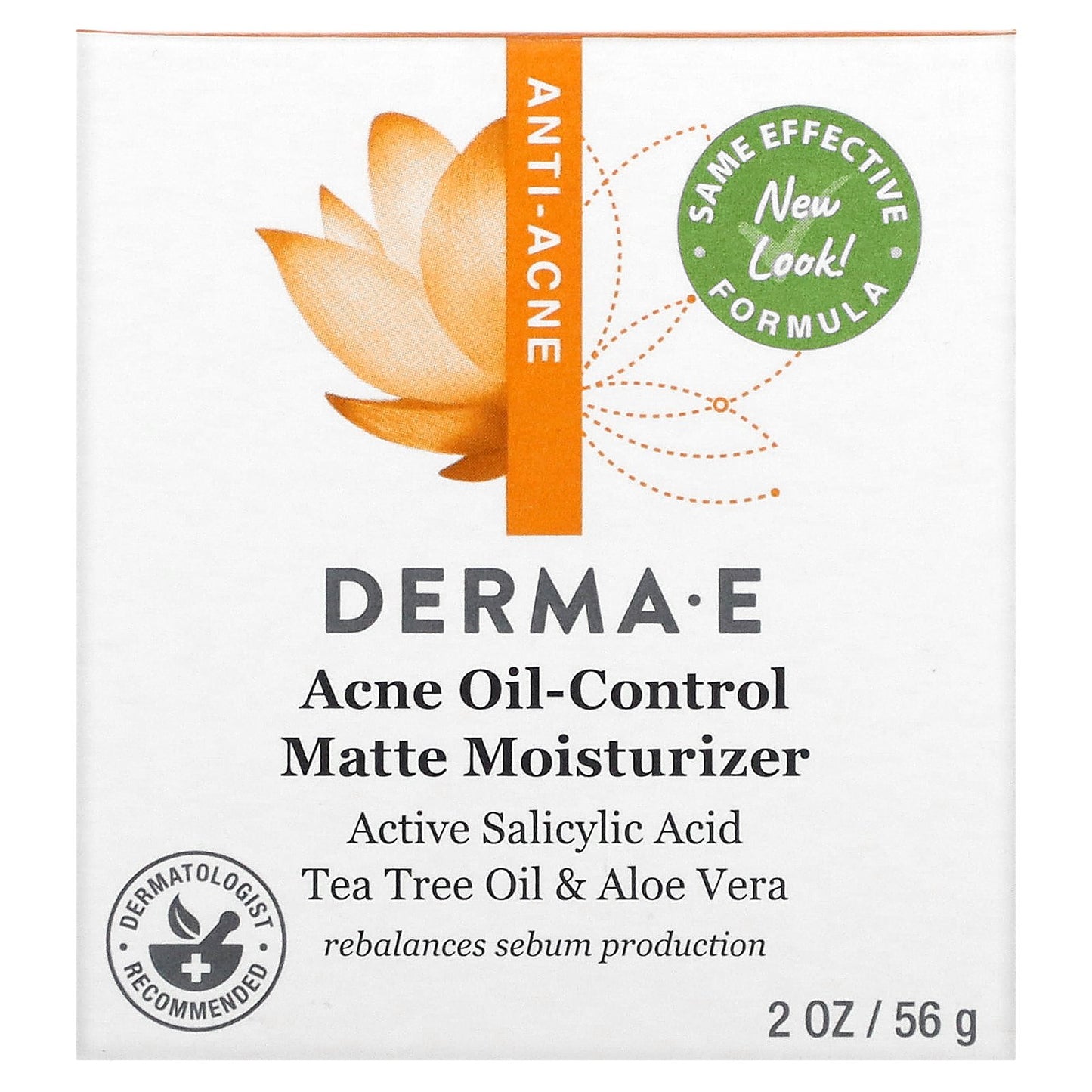 DERMA E, Acne Oil-Control Matte Moisturizer, 2 oz (56 g)