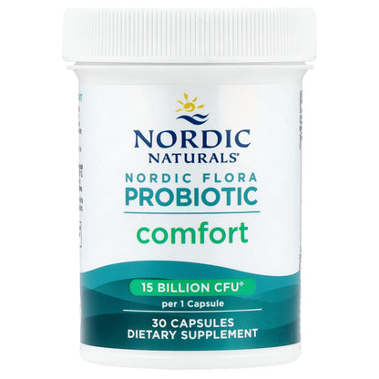 Nordic Naturals, Nordic Flora Probiotic, Comfort, 15 Billion CFU, 30 Capsules