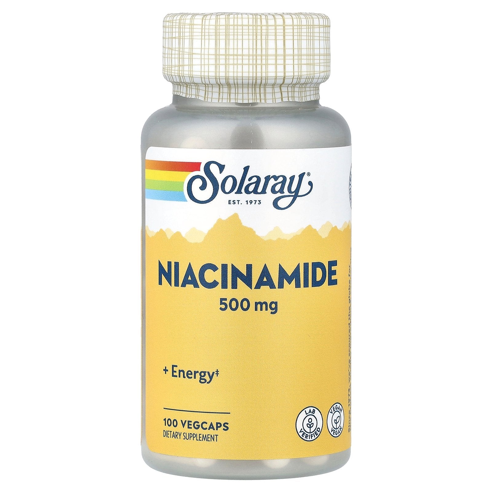 Solaray, Niacinamide, 500 mg, 100 VegCaps