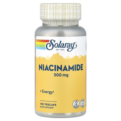 Solaray, Niacinamide, 500 mg, 100 VegCaps