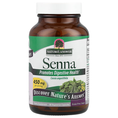 Nature's Answer, Senna, 450 mg, 90 Vegetarian Capsules