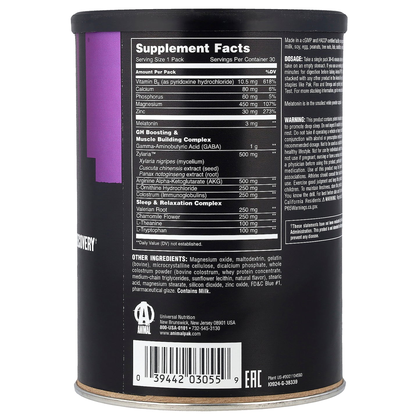 Animal, PM®, Sleep & Nighttime Recovery, 30 Packs