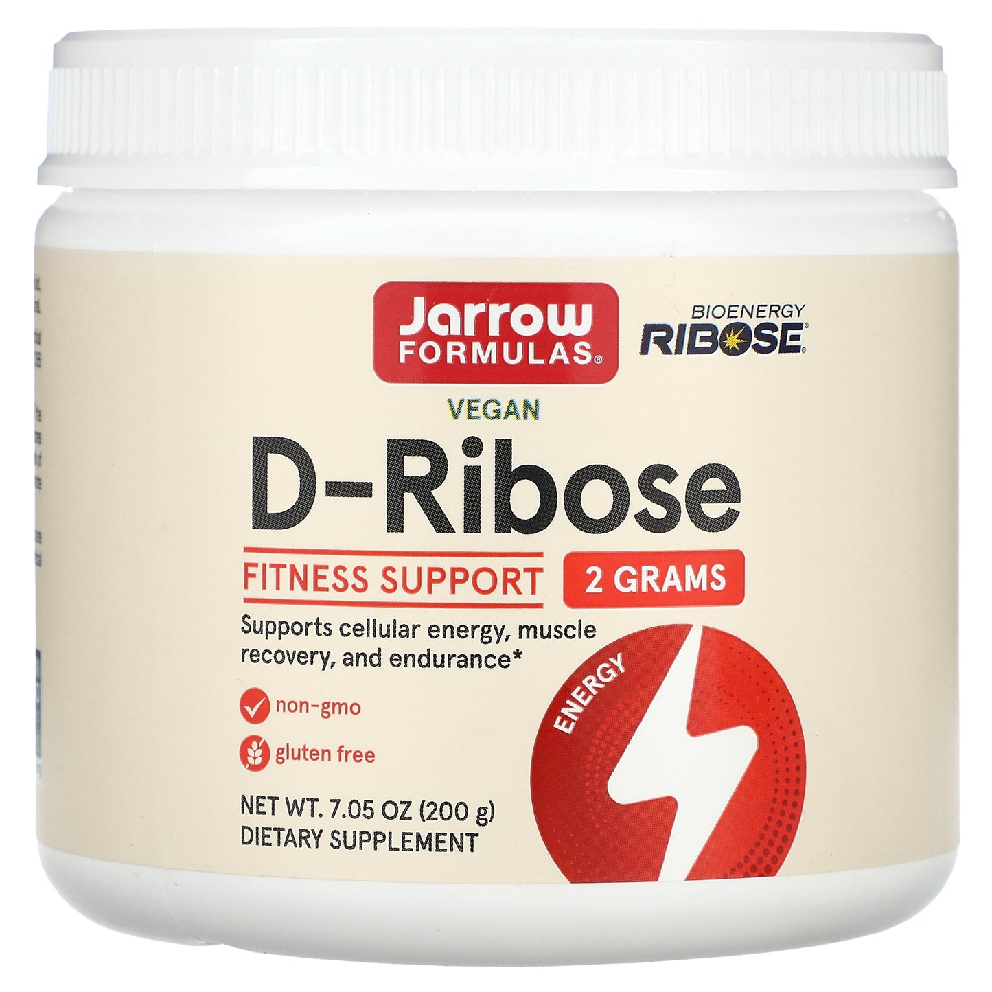 Jarrow Formulas, Vegan D-Ribose, 7.05 oz (200 g)
