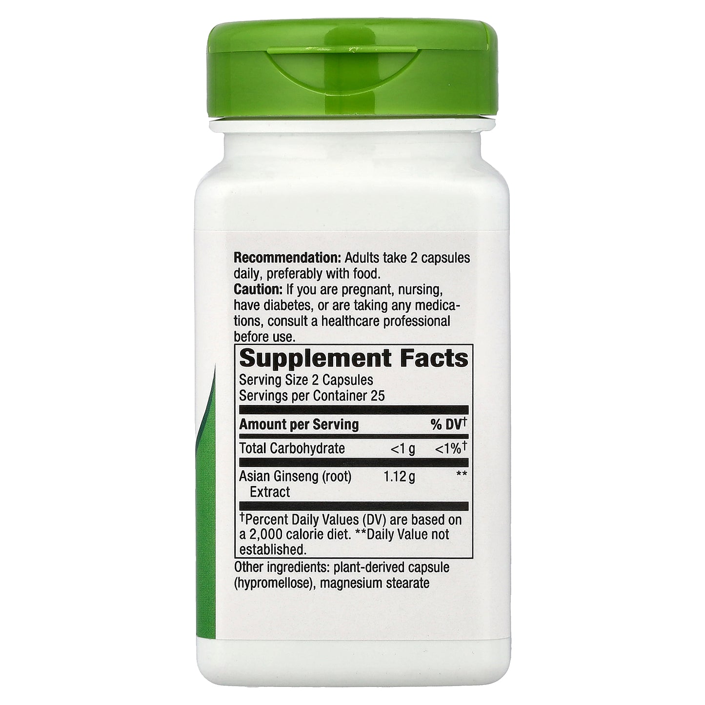 Nature's Way, Asian Ginseng, 50 Vegan Capsules (560 mg per Capsule)