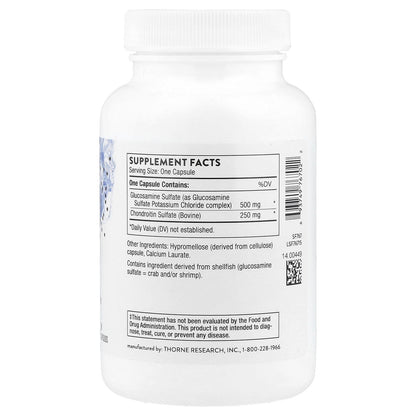 Thorne, Glucosamine & Chondroitin, 90 Capsules