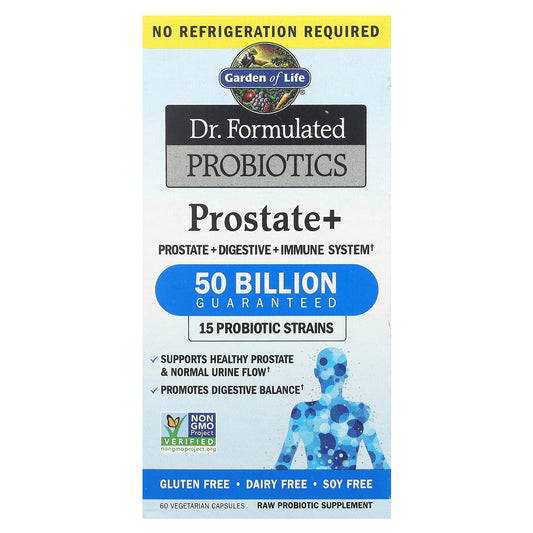 Garden of Life, Dr. Formulated Probiotics, Prostate+, 60 Vegetarian Capsules