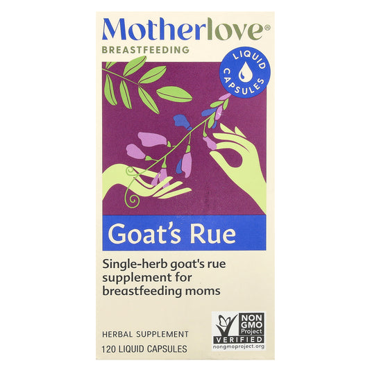 Motherlove, Breastfeeding, Goat's Rue, 120 Liquid Capsules (525 mg per Capsule)