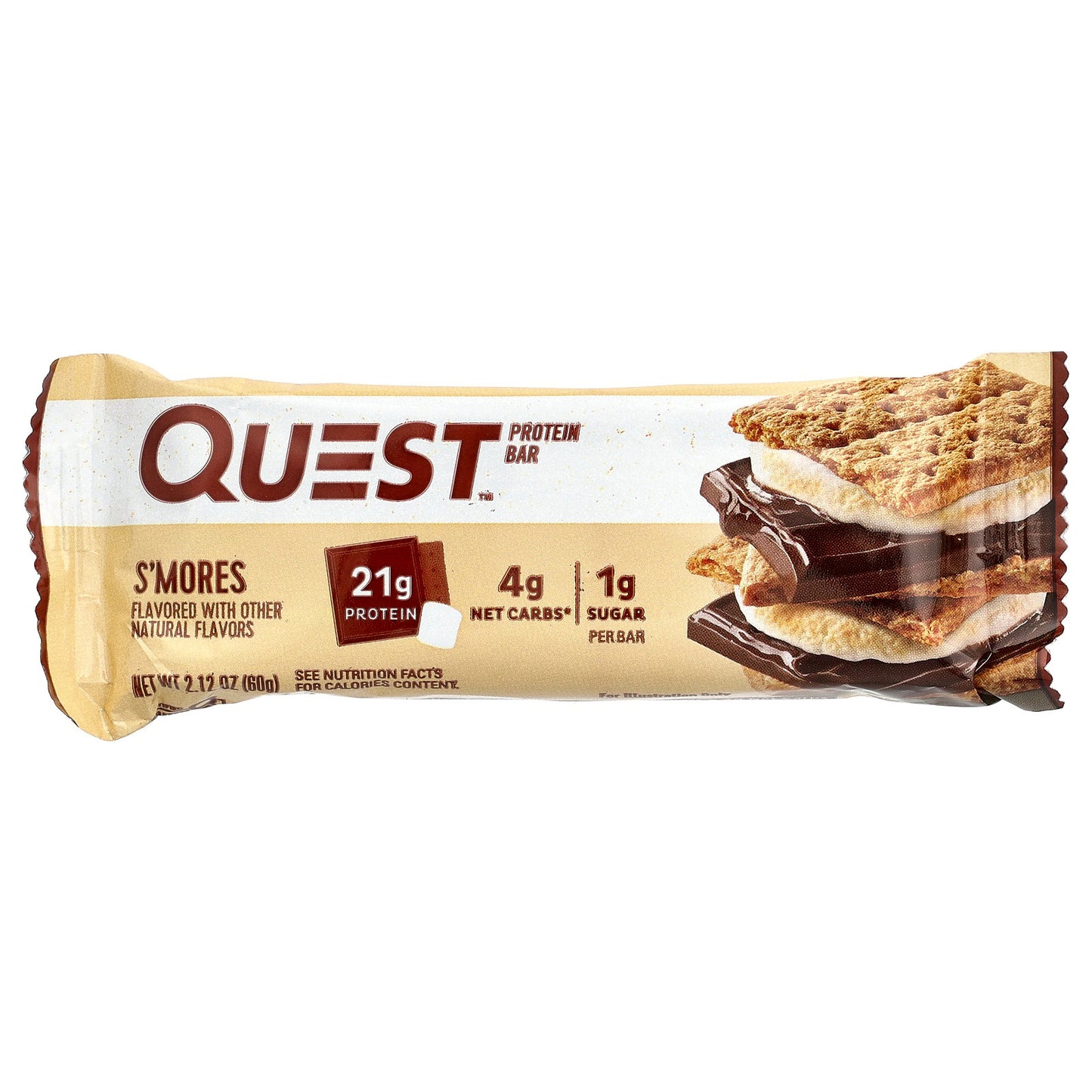 Quest Nutrition, Protein Bar, S'mores, 12 Bars, 2.12 (60 g) Each