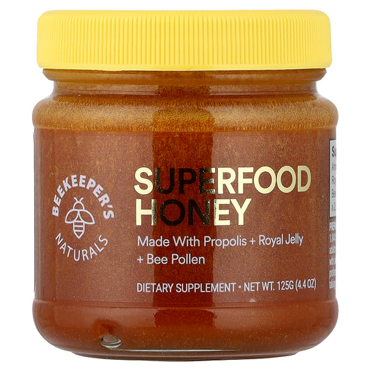Beekeeper's Naturals, Superfood Honey, 4.4 oz (125 g)