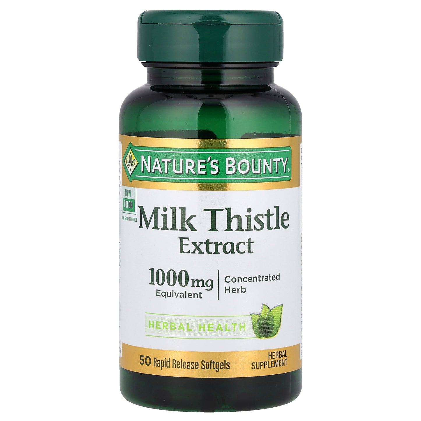 Nature's Bounty, Milk Thistle Extract , 1,000 mg, 50 Rapid Release Softgels