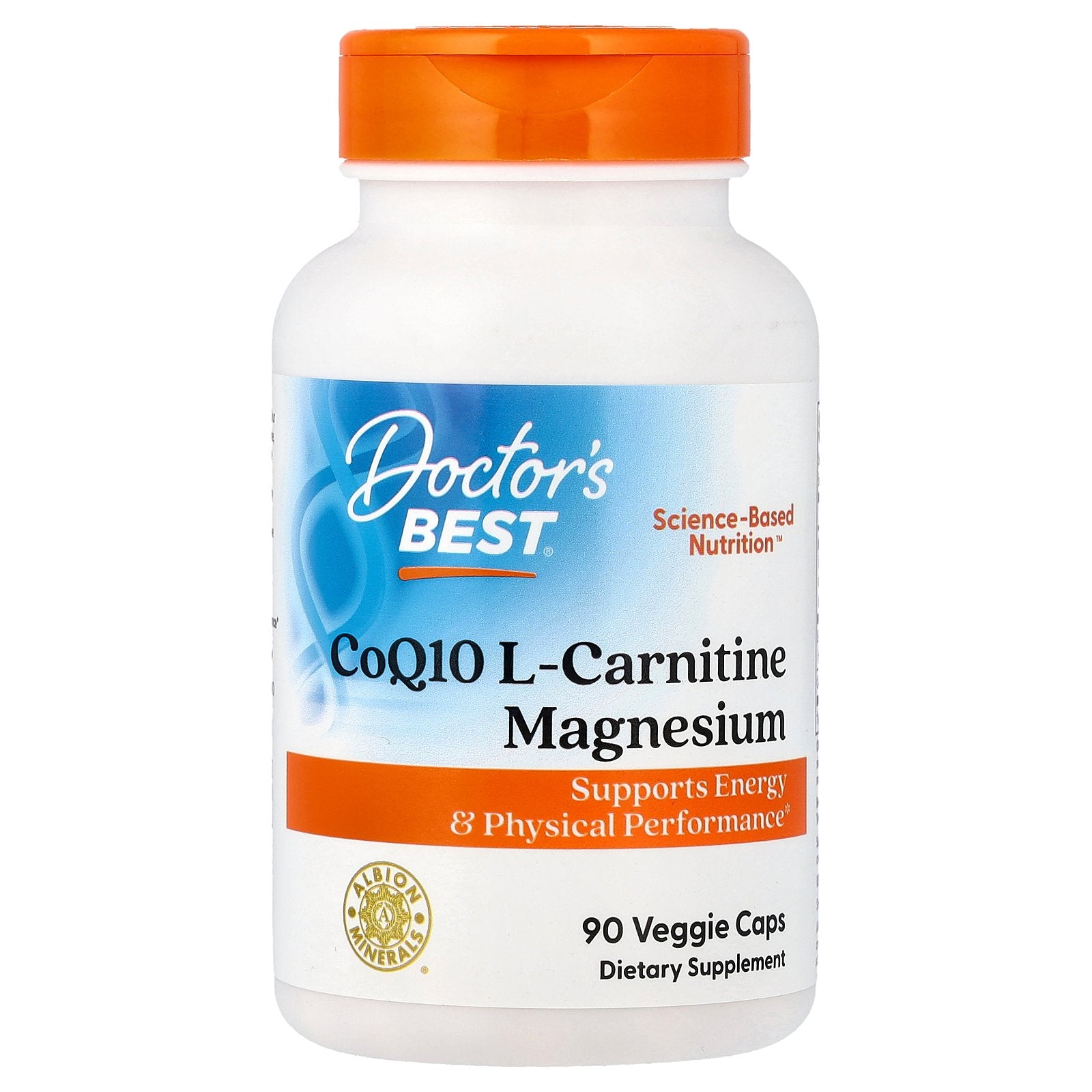 Doctor's Best, CoQ10 L-Carnitine Magnesium, 90 Veggie Caps