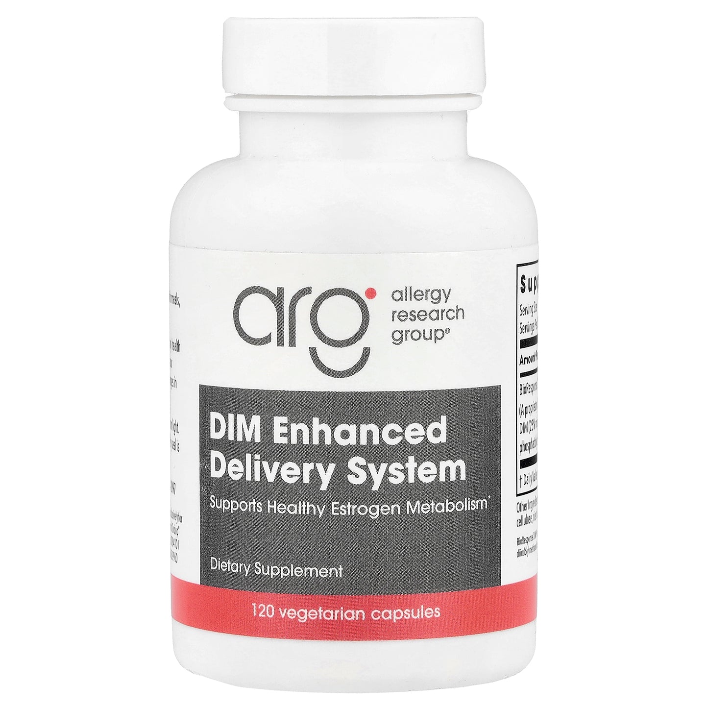 Allergy Research Group, DIM Enhanced Delivery System, 120 Vegetarian Capsules